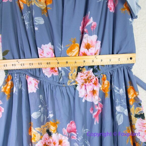 New! City Chic *flawed* Florence Dress grey plus size 14 - Picture 8 of 16